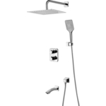 Душевая система Lemark Yeti с изливом, хром (LM7842C)