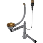 Сифон для кухонной мойки Omoikiri WK-1-CL-R-A AB с клапаном автомат, античная латунь (4957092)