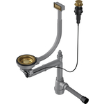 Сифон для кухонной мойки Omoikiri WK-1-A AB с клапаном автомат, латунь (4956471)