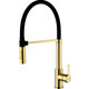 Смеситель для кухни Paulmark Halt с гибким изливом, золото (Ha214021-G)