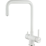 Смеситель для кухни Paulmark Wetter с подключением фильтра, белый матовый (We213030-431)