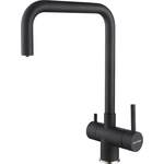 Смеситель для кухни Paulmark Wetter с подключением фильтра, черный металлик (We213030-418)