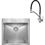 Кухонная мойка и смеситель Kaiser KSM-5451 нержавеющая сталь (KSM-5451, LM3070C)