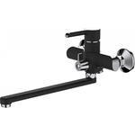 Смеситель для ванны Haiba HB805-7 универсальный, черный/хром (HB22805-7)