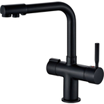 Смеситель для кухни Haiba HB088-7 с подключением фильтра, черный (HB70088-7)