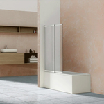 Шторка для ванны Vincea VSB-1E 100x145 прозрачная, хром (VSB-1E100CL)