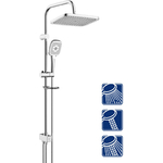 Душевой гарнитур Lemark с верхним душем 30 см хром (LM8811C)