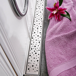 Душевой лоток Veconi VCN Drops 45 нержавеющая сталь (V450DN)