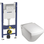 Комплект унитаза Jacob Delafon Formilia viragio с инсталляцией Geberit (E4773-00, 458.124.21.1)