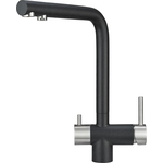 Смеситель для кухни Granula GR-2305 черный, с подключением к фильтру