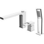 Смеситель на борт ванны BelBagno Romano на 3 отверстия, хром (ROM-BVD-CRM)