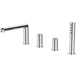 Смеситель на борт ванны BelBagno Uno на 4 отверстия, хром (UNO-BVD4-CRM)