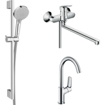 Комплект смесителей Hansgrohe Logis универсальный (71402000, 71130000, 26275000)