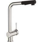 Смеситель для кухни Ideal Standard Ceralook с выдвижным изливом, хром/черный (BC178AA)