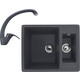 Кухонная мойка и смеситель Ulgran U-106-343, U-007-343 антрацит