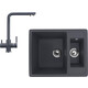 Кухонная мойка и смеситель Ulgran U-106-343, U-016-343 антрацит