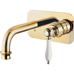 Смеситель для раковины Cezares Aphrodite золото (APHRODITE-BLSM2-03/24-Bi)