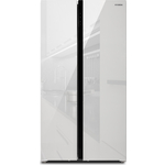 Холодильник Hyundai CS6503FV белое стекло