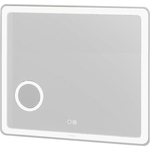 Зеркало Grossman Leo 80х80 LED сенсор, подогрев, увеличительное стекло (168080)