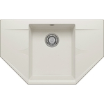 Кухонная мойка Polygran Riff 800 №36 белый хлопок (679092)