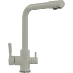 Смеситель для кухни Polygran высокий Дуо под фильтр, №14 серый (627499)