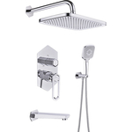 Душевая система Lemark Prizma с изливом, лейка 3 режима (LM3922C)