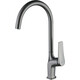 Смеситель для кухни Lemark Bronx высокий, графит (LM3705GM)