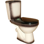 Унитаз-компакт Rosa Комфорт с сиденьем, черный (4620008191034)