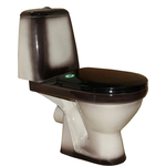 Унитаз-компакт Rosa Премьер с сиденьем, черный (4620008191188)