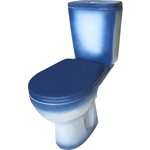 Унитаз-компакт Rosa Рио с сиденьем, синий (2353790751644)