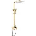 Душевая система Abber Daheim с изливом, золото матовое (AF8216G)
