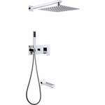 Душевая система Abber Daheim с изливом, хром (AF8217)