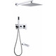 Душевая система Abber Daheim с изливом, хром (AF8217)