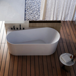 Акриловая ванна Abber 170х80 левая, на каркасе, слив-перелив (AB9496-1.7 L)