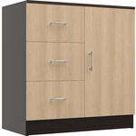 Комод МДК КМ1Д венге/дуб млечный