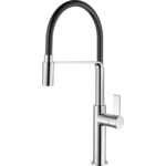 Смеситель для кухни Rush с гибким изливом, хром/черный (MS9035-35Black)