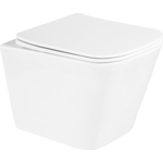 Унитаз подвесной безободковый BelBagno Due с сиденьем микролифт (BB3103CHR/SC)