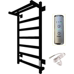 Полотенцесушитель электрический ZOX Триумф ЛЦ 80х50 с полкой, черный (4630099748499)