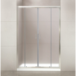 Душевая дверь BelBagno Uno 170х195 рифленое Punto, хром (UNO-195-BF-2-170-P-Cr)