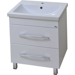 Тумба под раковину Emmy Рокард 68х43 напольная, два ящика, белая (rok1.70bel)