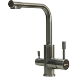 Смеситель для кухни Lemark Expert с подключением к фильтру, графит (LM5061GMN)