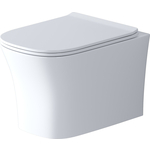 Унитаз подвесной безободковый Grossman Style с тонким сиденьем-микролифт (GR-4474S)