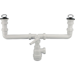 Сифон для кухонной мойки McAlpine с решеткой D70 и патрубком D40 (MRSK5-A)