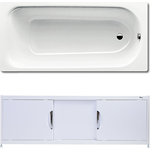 Ванна стальная Kaldewei Saniform Plus 362-1 Easy-Clean 160x70 с экраном Emmy Малибу и ножками