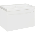 Тумба с раковиной Runo Афина 80х46 подвесная, белая (00-00001212, S-UM-MOD80/1)