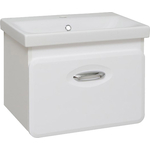 Тумба с раковиной Runo Капри 60х39 белая (00-00001111, S-UM-MOD60SL/1)