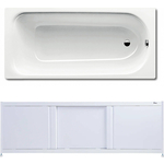 Ванна стальная Kaldewei Eurowa 312-1 170x70 с экраном Emmy Бриз и ножками