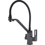 Смеситель для кухни Gappo G4317-6 с подключением фильтра, черный (6959477653032)