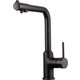Смеситель для кухни Gappo G4390-10 с подключением фильтра, черный (6959477691119)