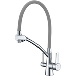 Смеситель для кухни Gappo G4398-17 с подключением фильтра, хром серый (6959477656095)